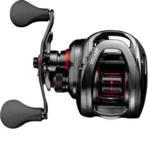 Moulinet de pêche casting 9BB avec bobine de rechange, noir