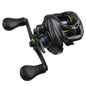 Moulinet de pêche M1 Baitcast, frein 8 kg, droitier, noir